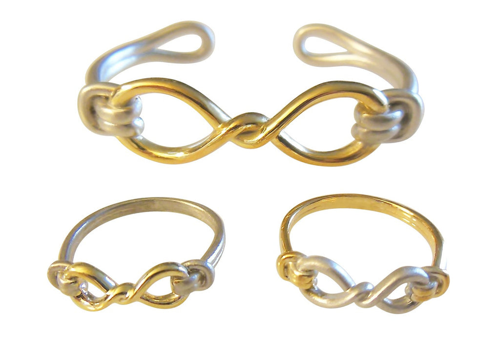 Infinity Knot Cuff Bracelet- 18K Gold. Tied to Infinite Possibilities.