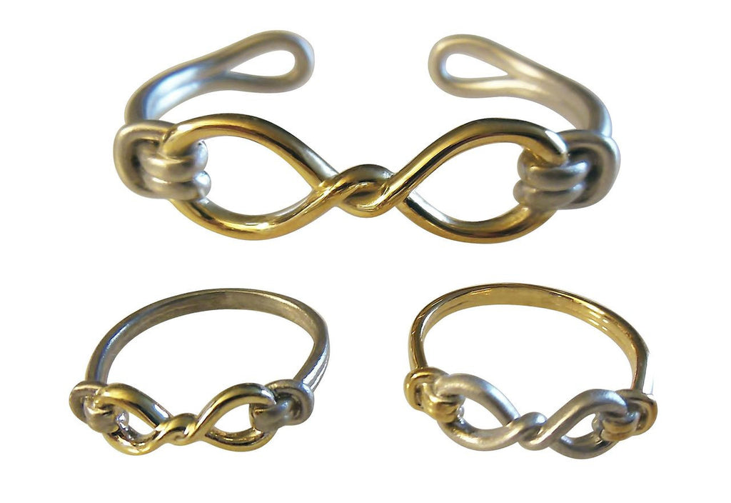 Infinity Knot Cuff Bracelet- 18K Gold. Tied to Infinite Possibilities.