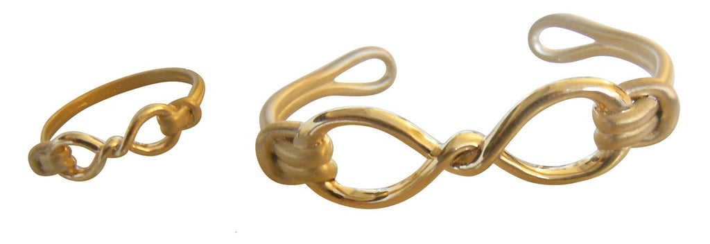Infinity Knot Cuff Bracelet- 14K Gold. Wrap Yourself in Infinite Possibility