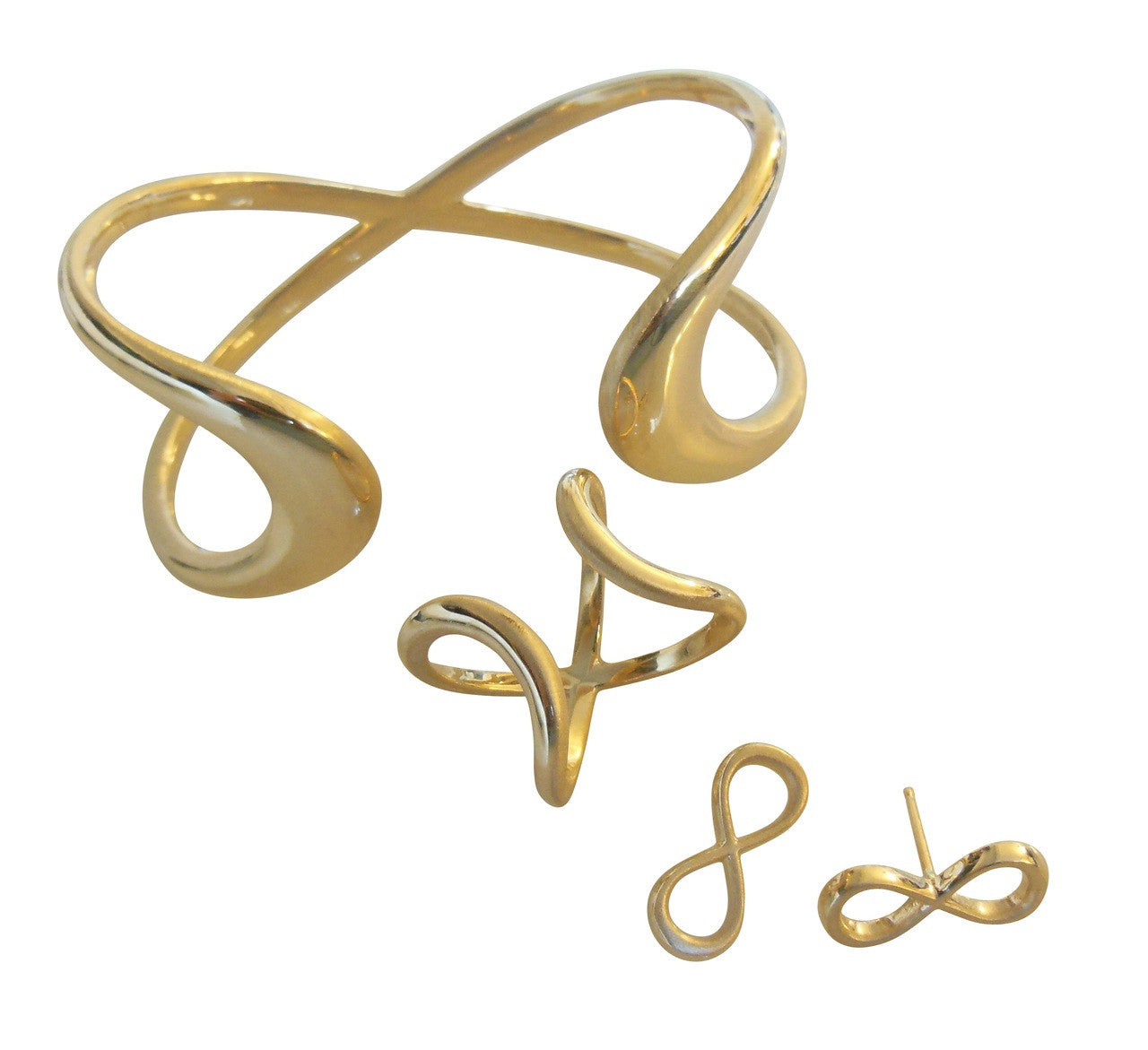 Infinity Cuff Bracelet- 18K gold. Celebrate the Infinite of Everything!