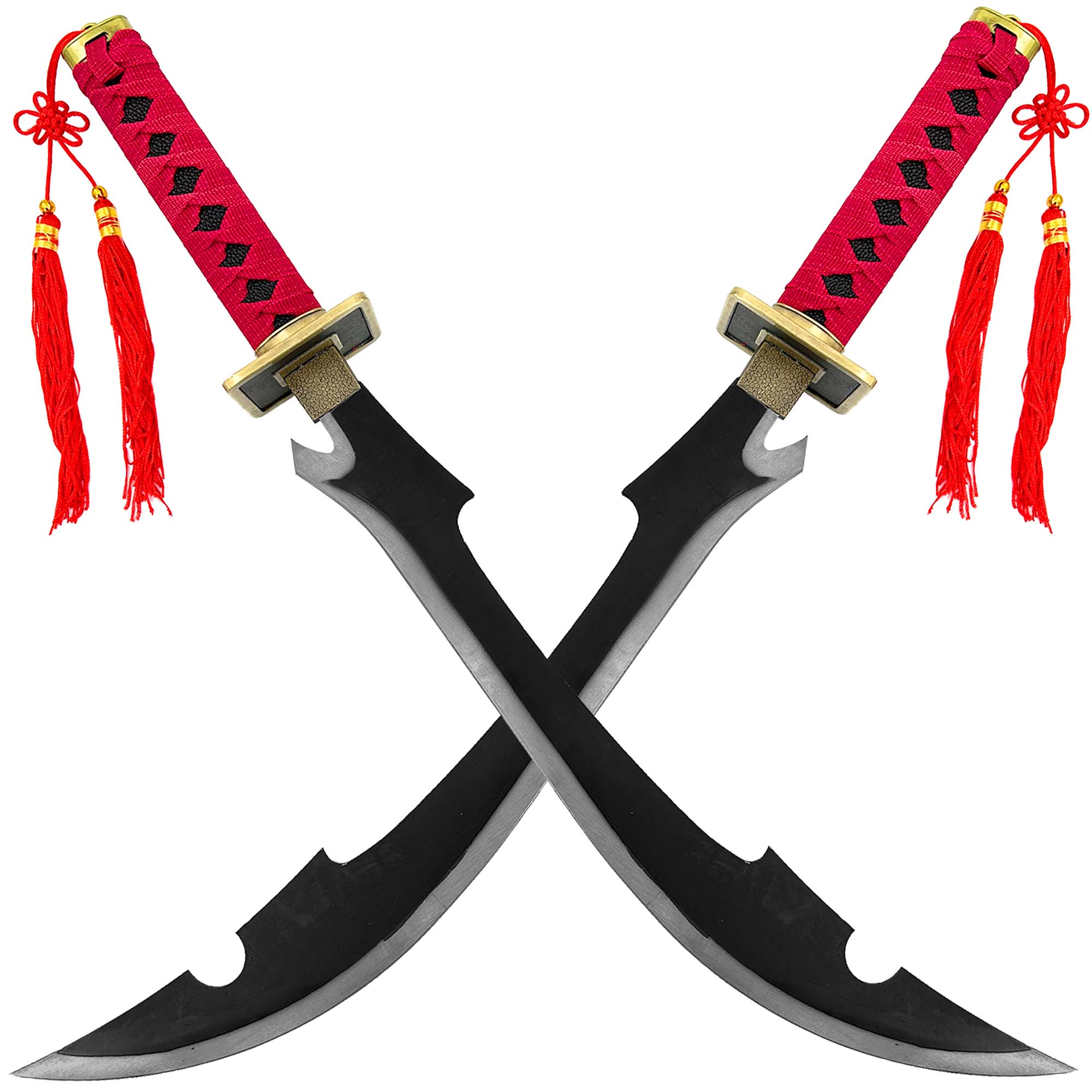 Japanese Scimitar Anime Kyouraku Shunsui Twin Sword Set-0