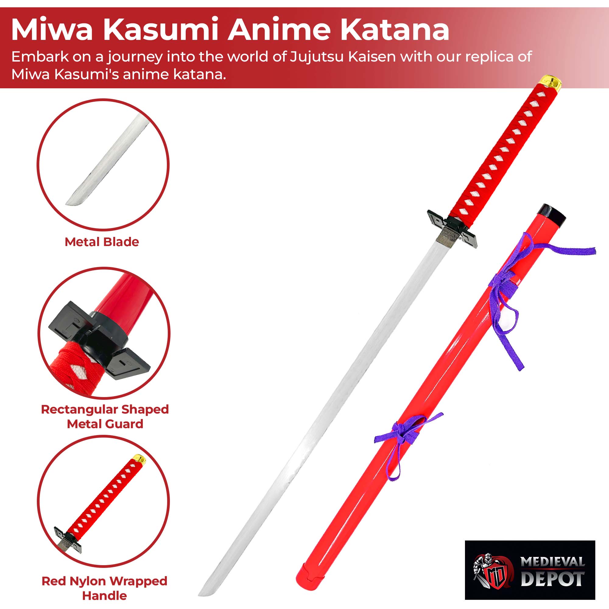 Jujutsu Kaisen Replica Miwa Kasumi Anime Katana-2