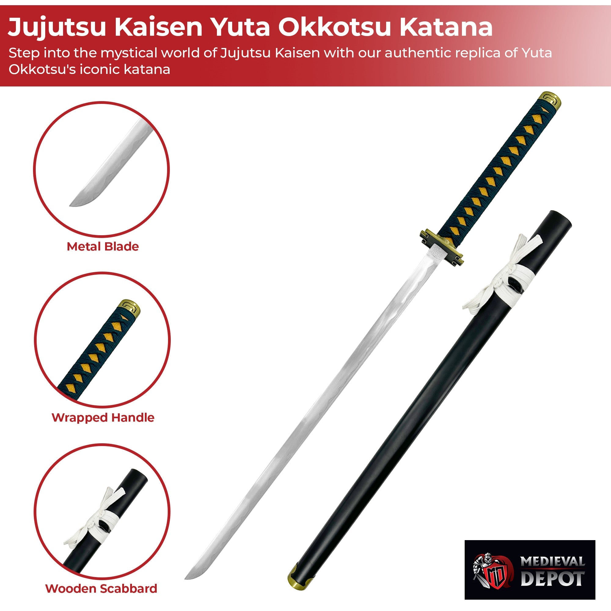 Jujutsu Kaisen Replica Yuta Okkotsu Anime Katana-2