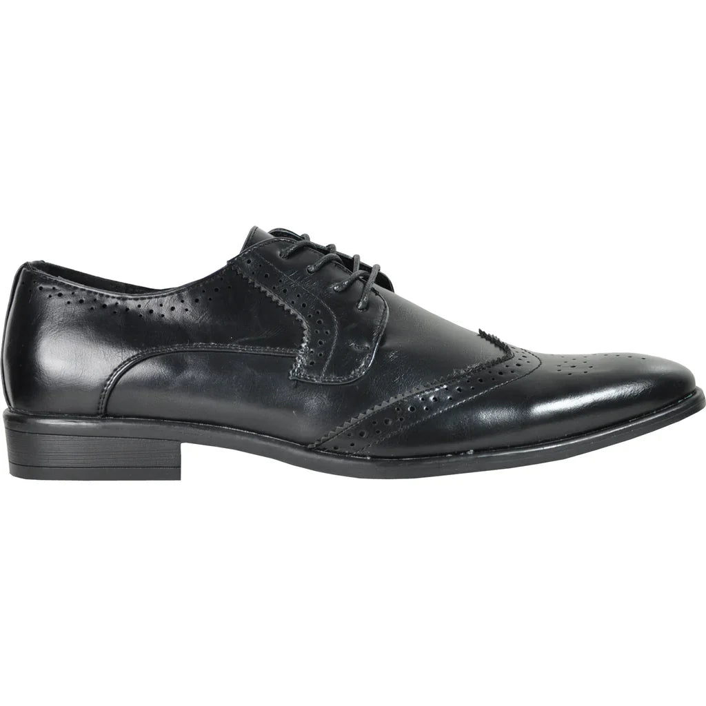 BRAVO Men Dress Shoe KING-2 Wingtip Oxford Shoe-3