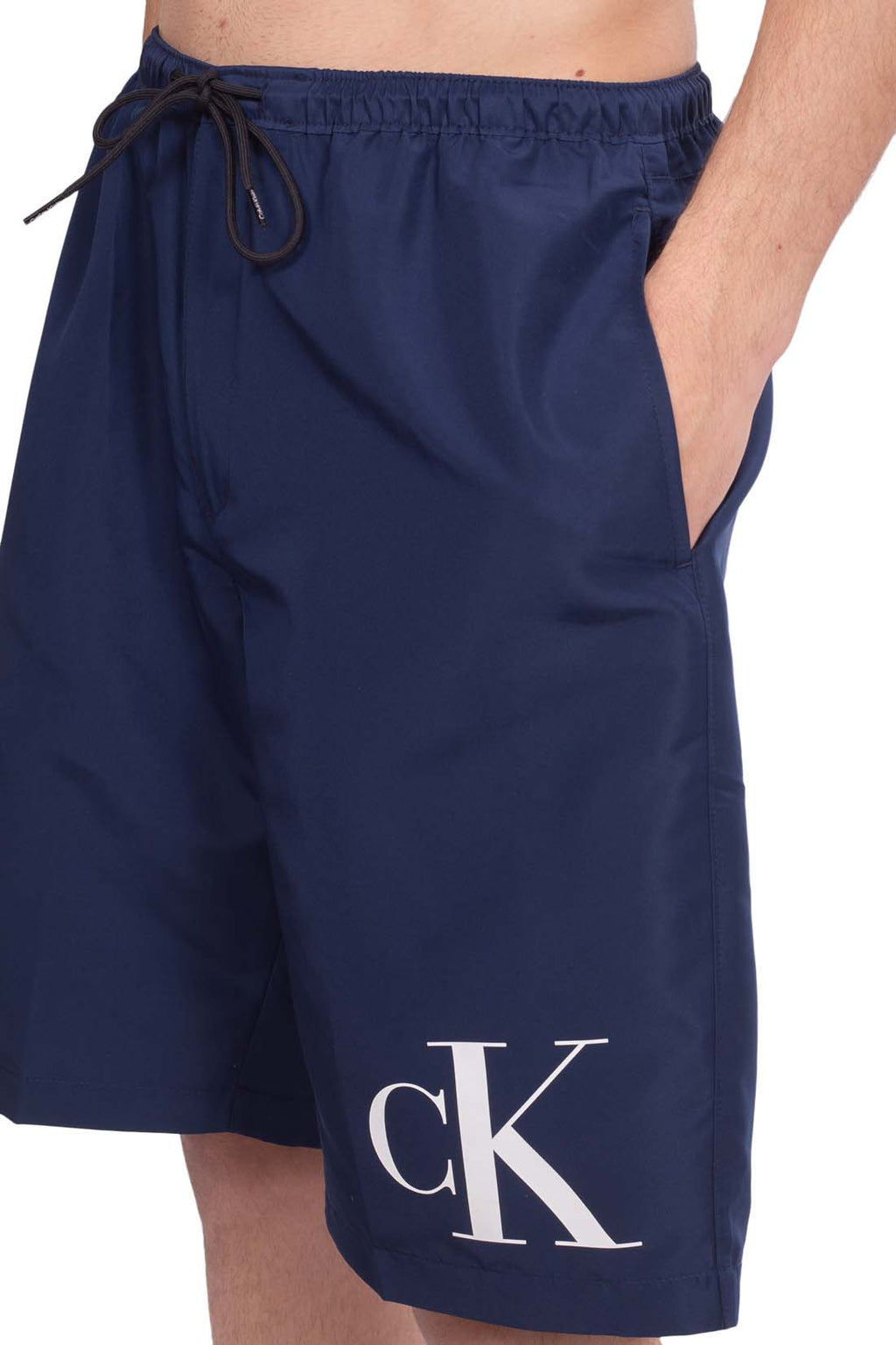 CALVIN KLEIN - Shorts mare surf con monogram-8