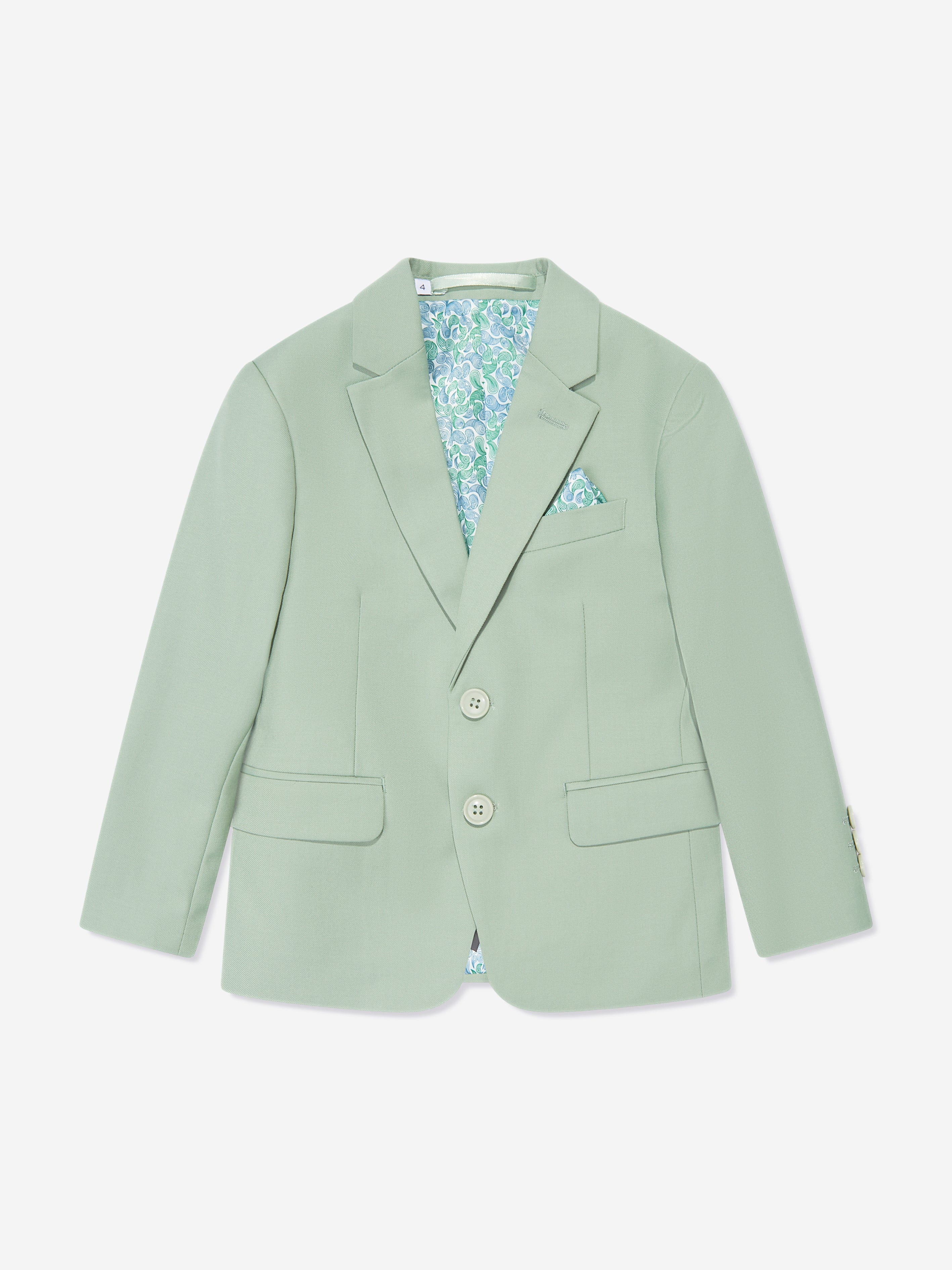 SUITLAB London Boys 7 Piece Suit Set in Green