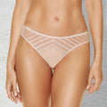 Sheer Striped Bikini Panty Gorteks Luna Blush-0