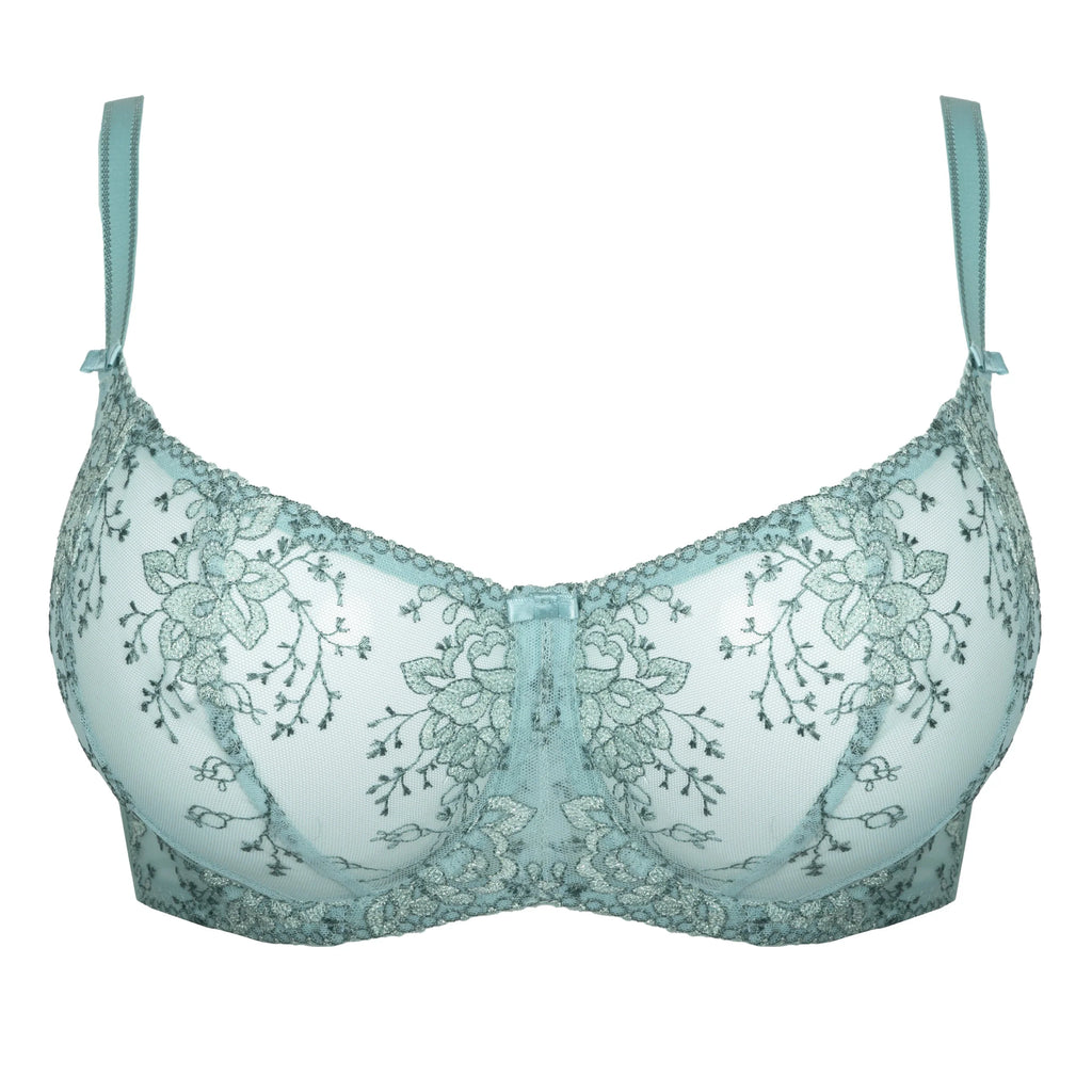 Sheer Embroidery Balconette Bra Laurel-4