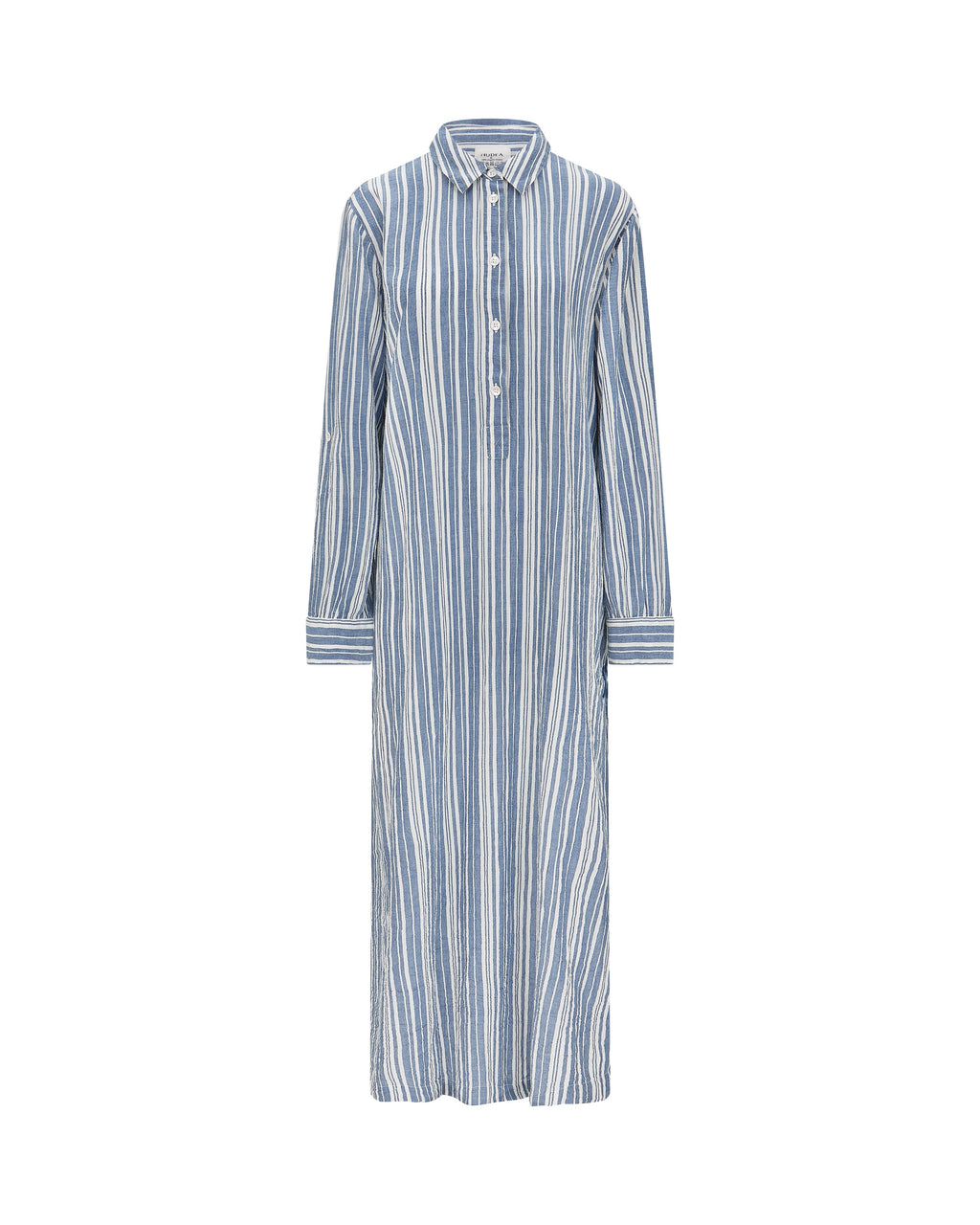 The Maxi Shirt - French Navy Stripe