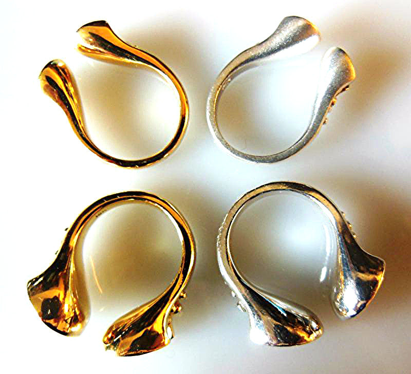 Equestrian "Lucky You" Horseshoe Ring- 14K Gold with Diamonds- Large Version