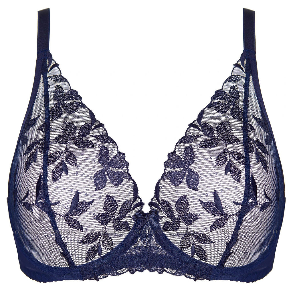 Sheer Mesh Plunge Bra Gorteks Mona-2