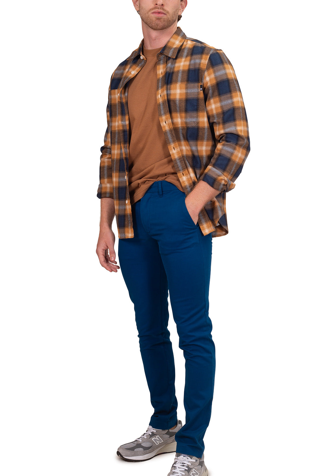 TOMMY HILFIGER - Men's regular plain chino with logo-11