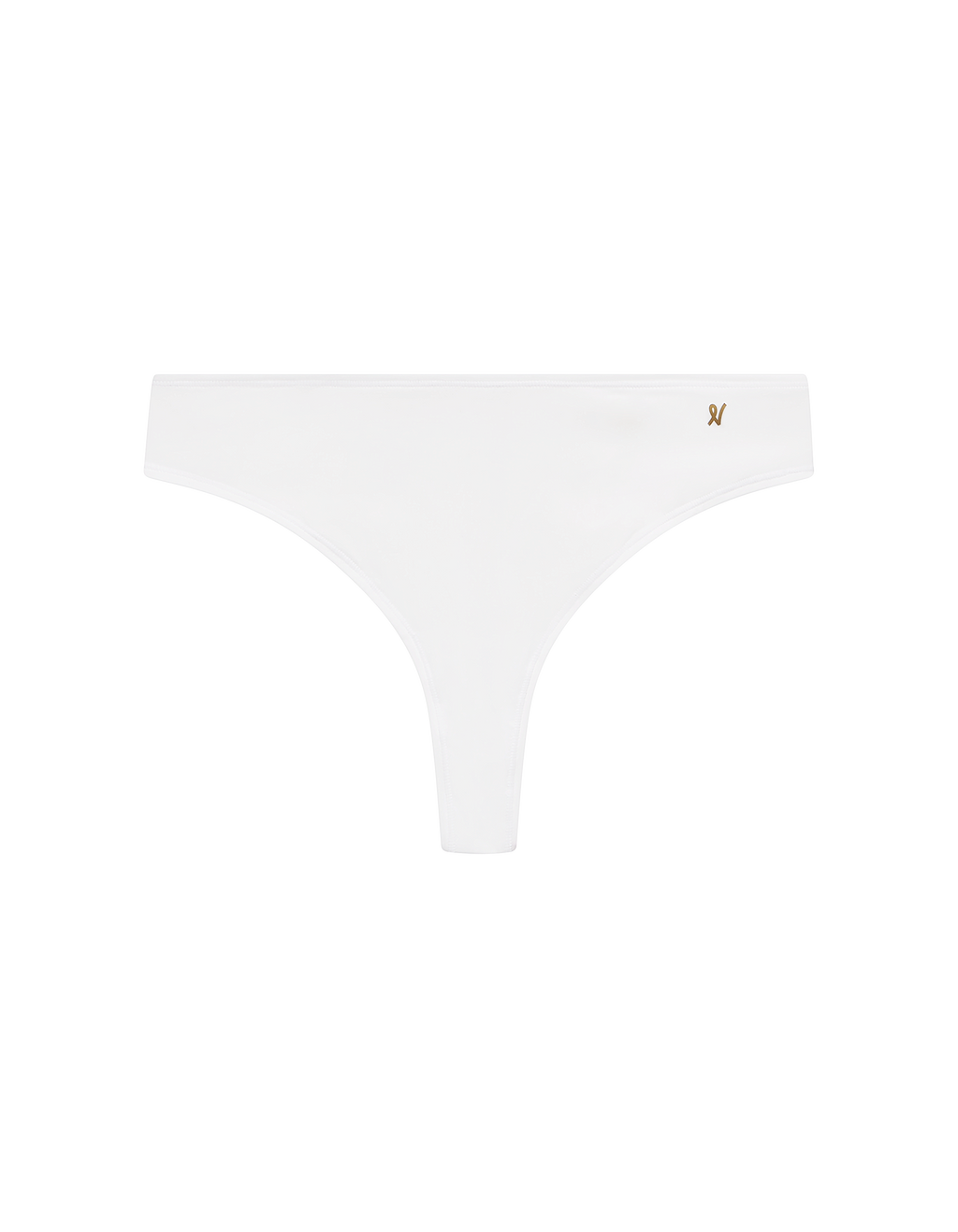 The Stretch Dipped Thong - Cotton White