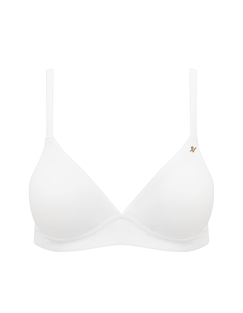 The Stretch Easy Does It Bralette  - Cotton White