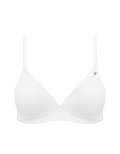 The Stretch Easy Does It Bralette  - Cotton White