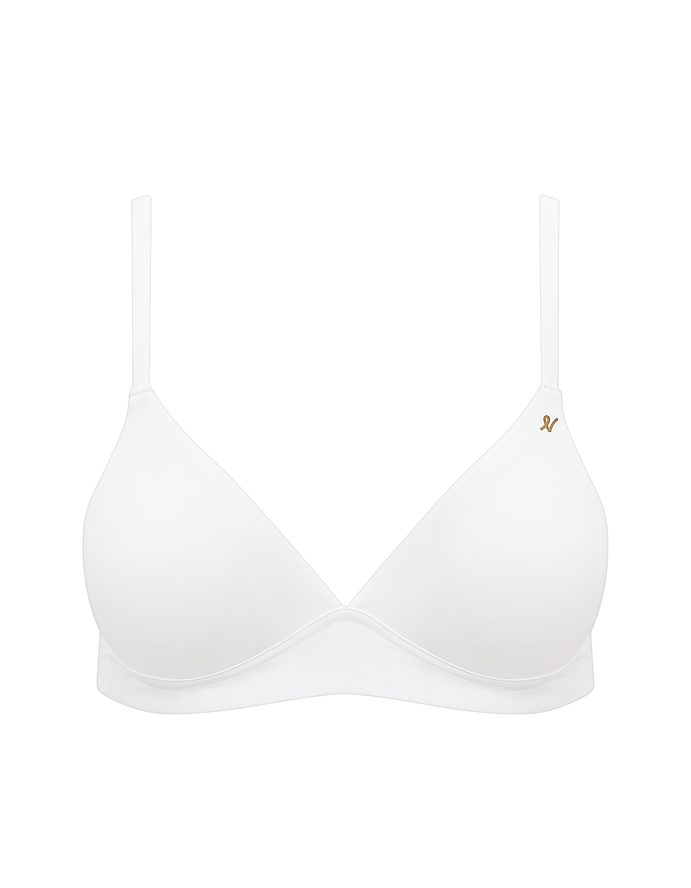 The Stretch Easy Does It Bralette  - Cotton White