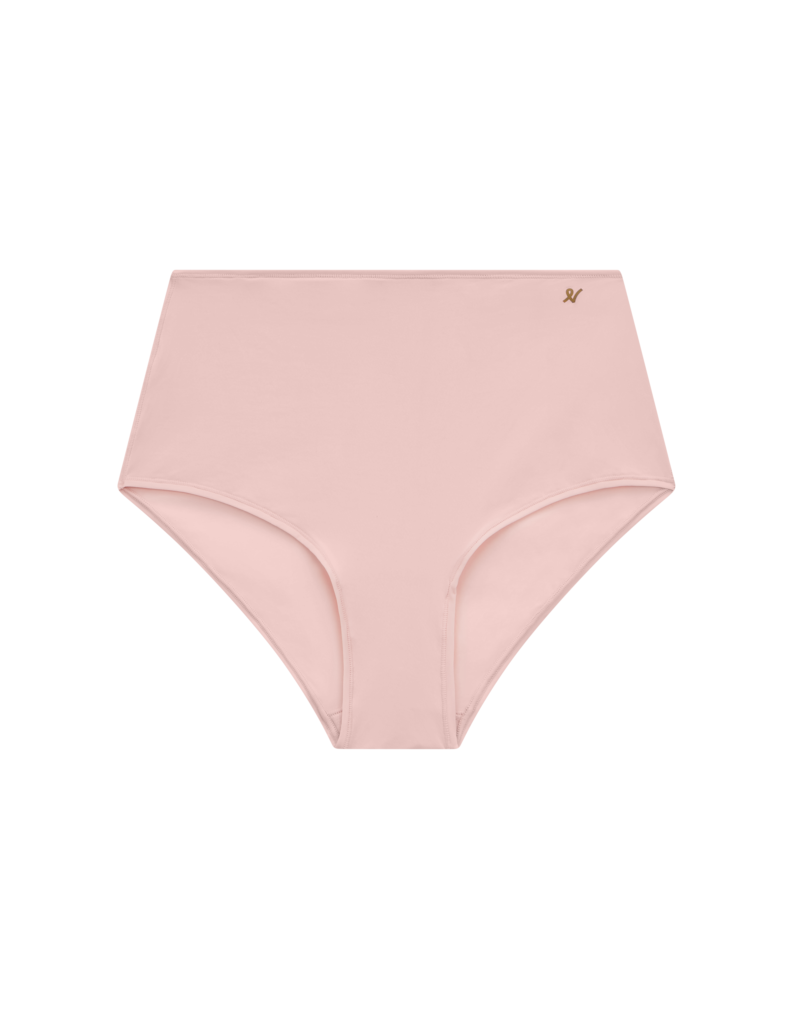 The Stretch High Waisted Brief - Blush Pink
