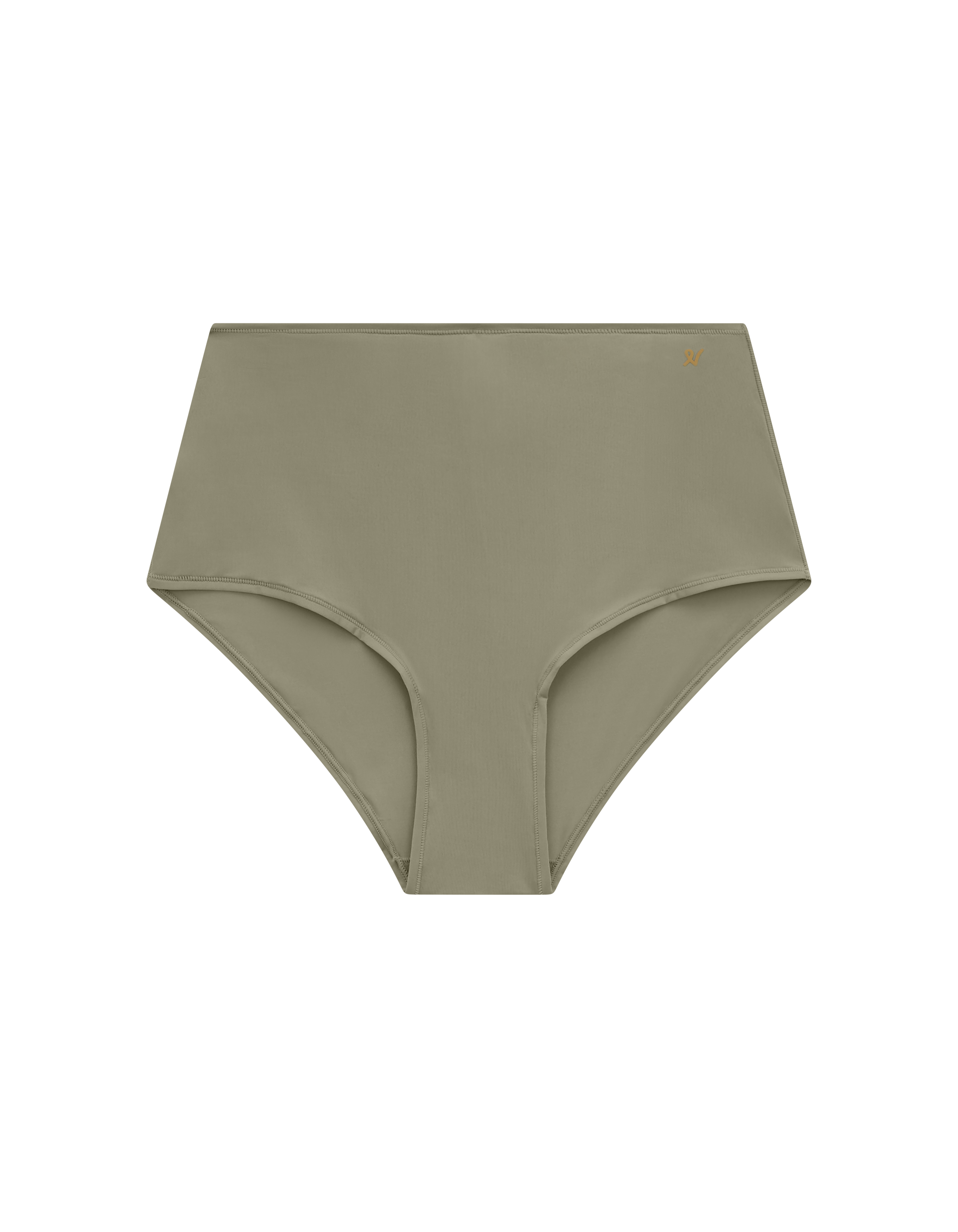 The Stretch High Waisted Brief - Sage Green