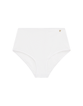 The Stretch High Waisted Brief - Cotton White