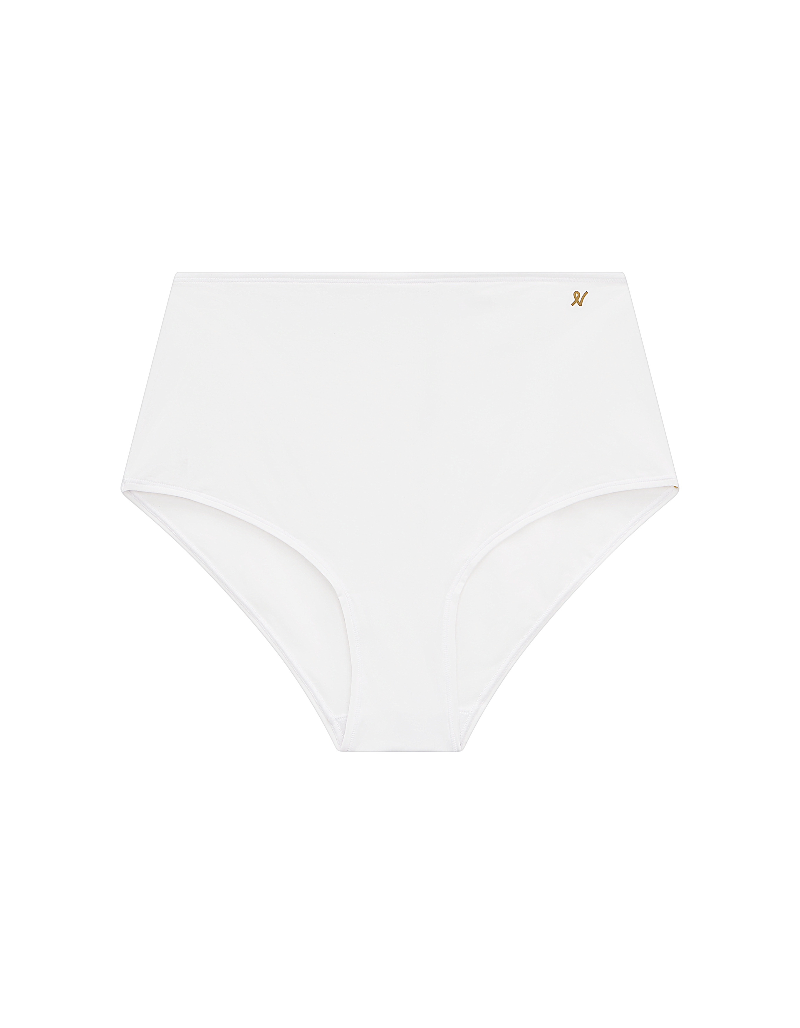 The Stretch High Waisted Brief - Cotton White