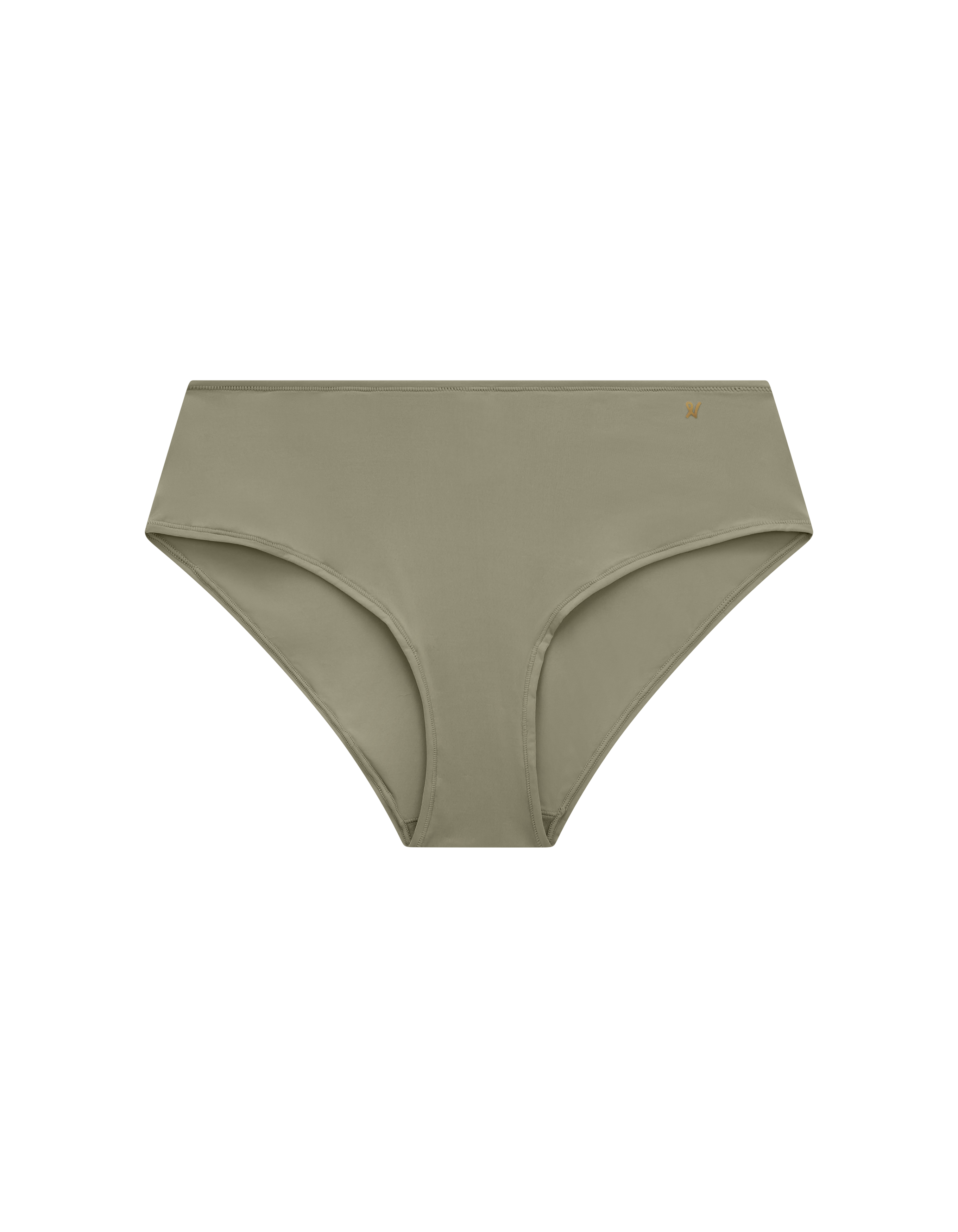 The Stretch Mid Rise Bikini Brief - Sage Green