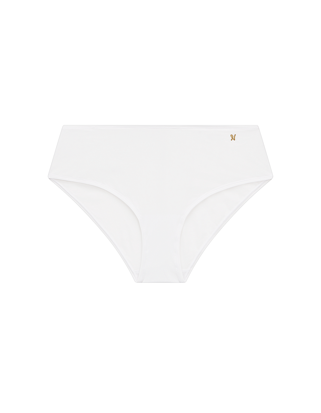 The Stretch Mid Rise Bikini Brief - Cotton White