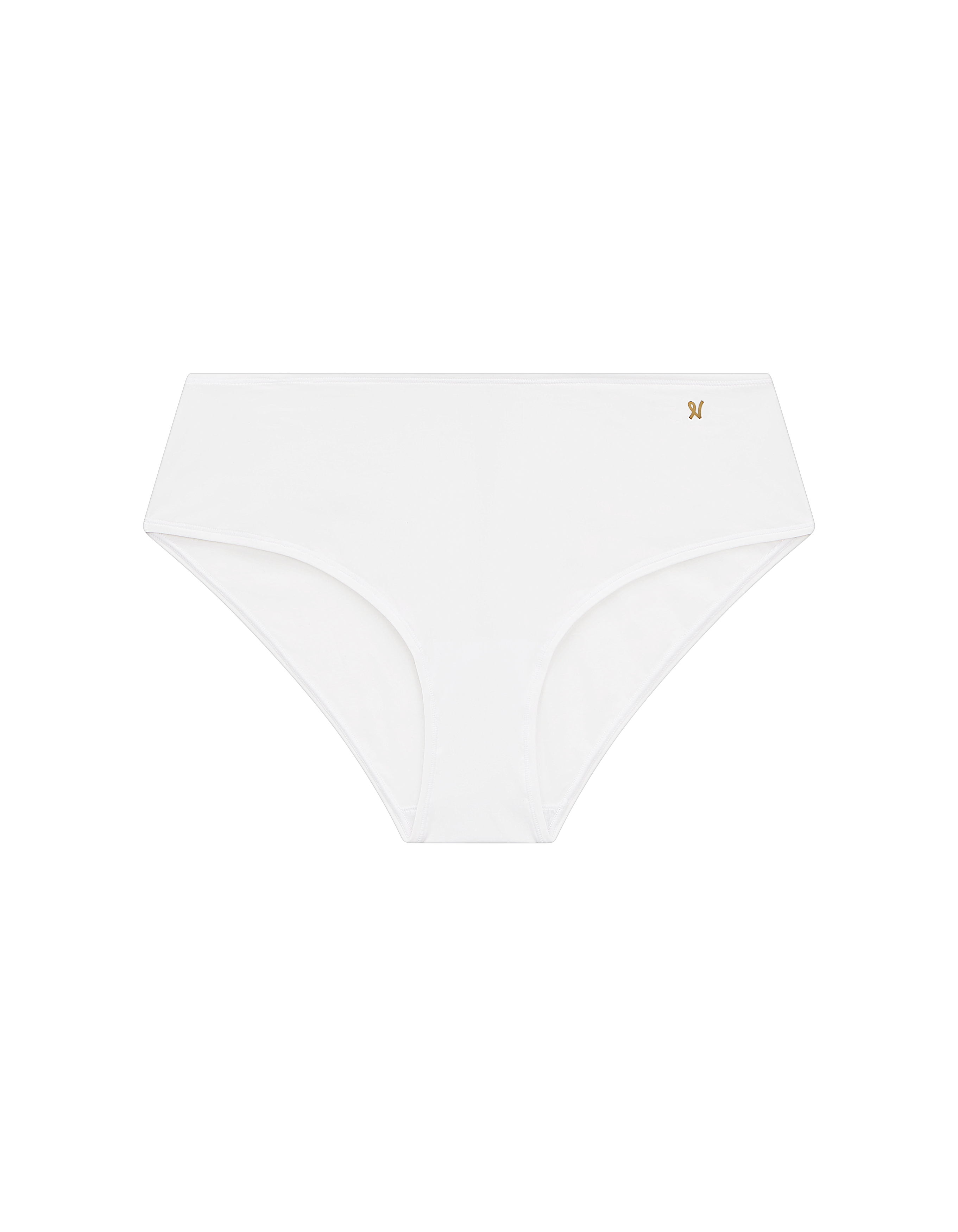The Stretch Mid Rise Bikini Brief - Cotton White