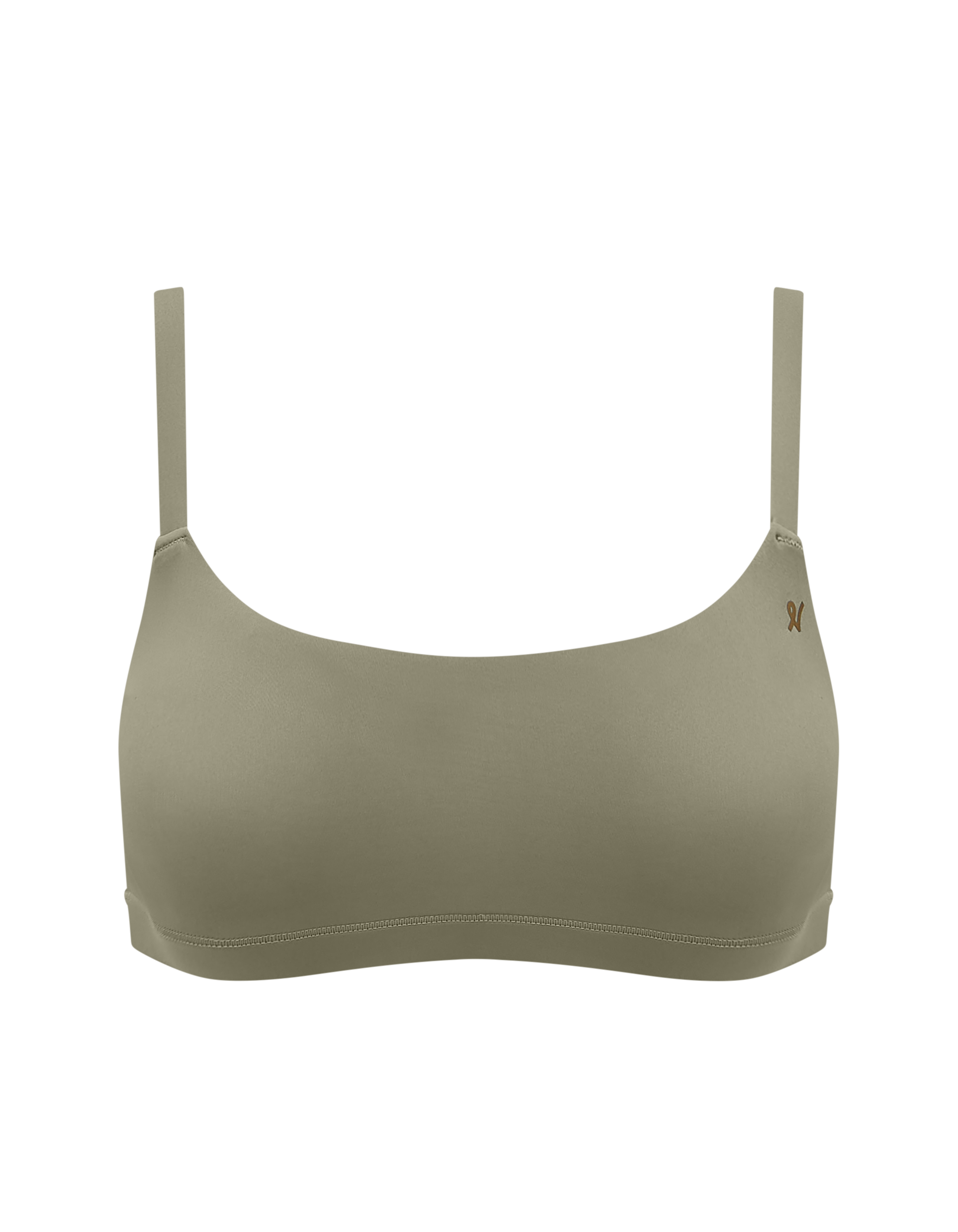 The Stretch Scoop Neck Bralette - Sage Green