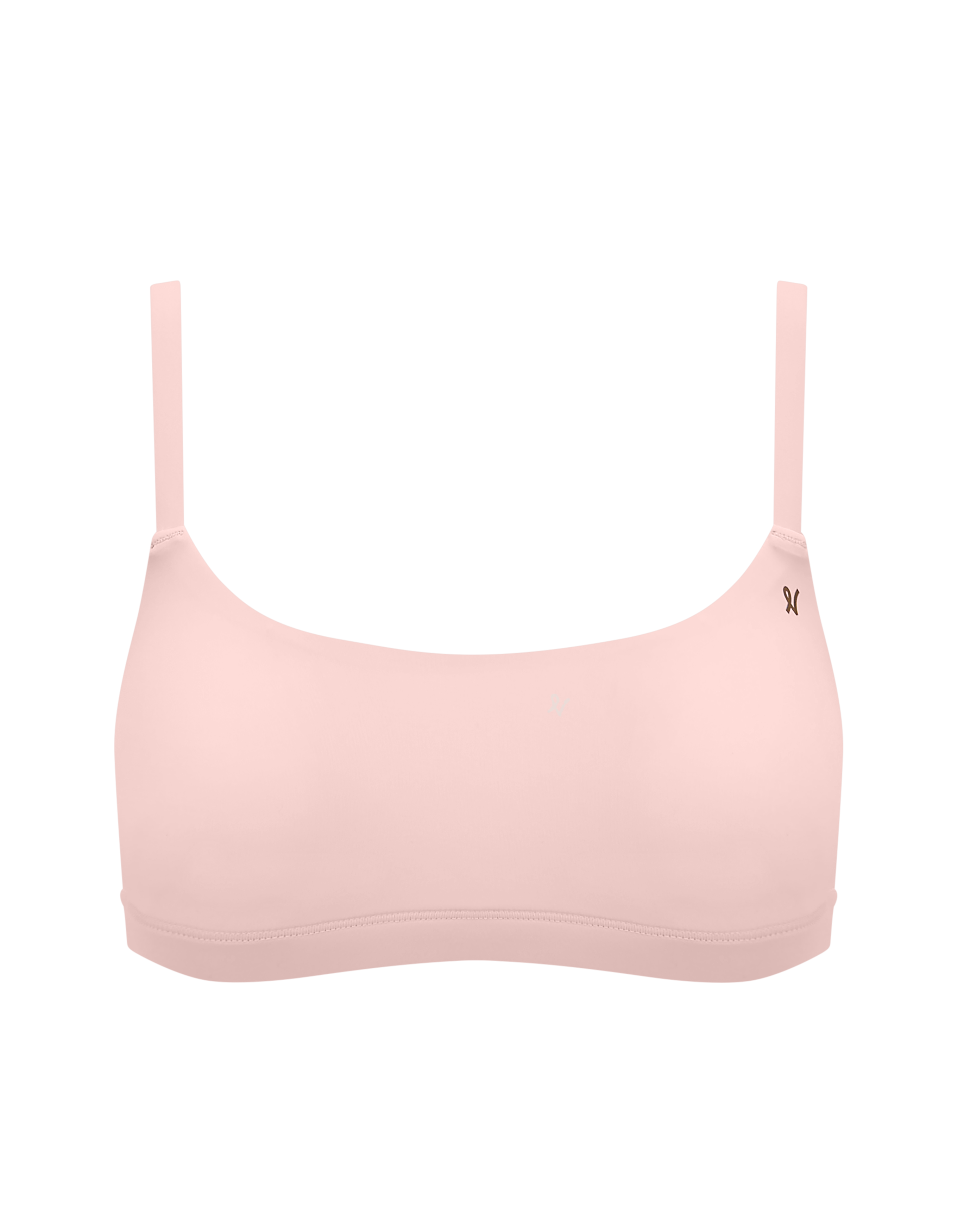 The Stretch Scoop Neck Bralette - Blush Pink
