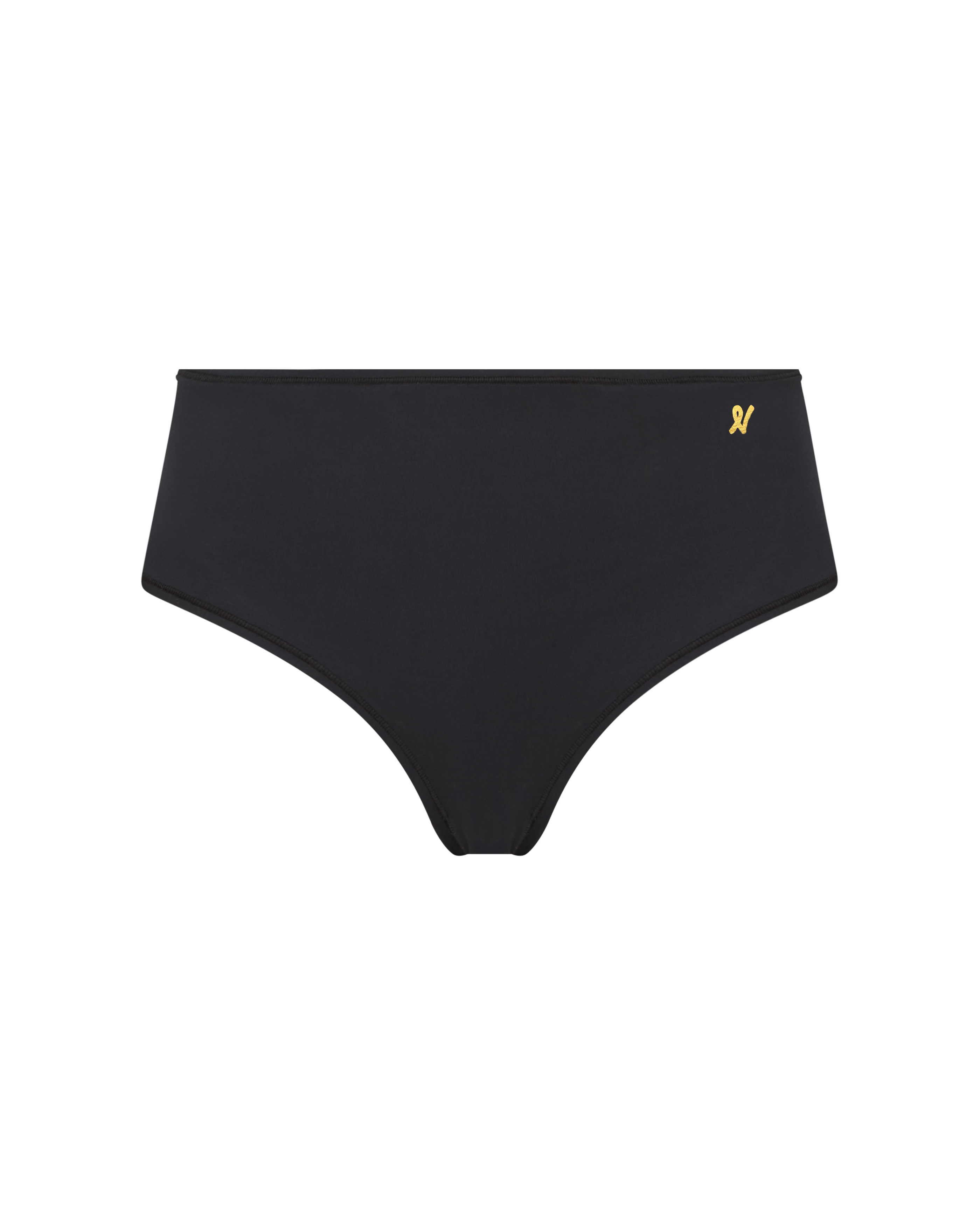 The Stretch Mid Rise Bikini Brief - Black