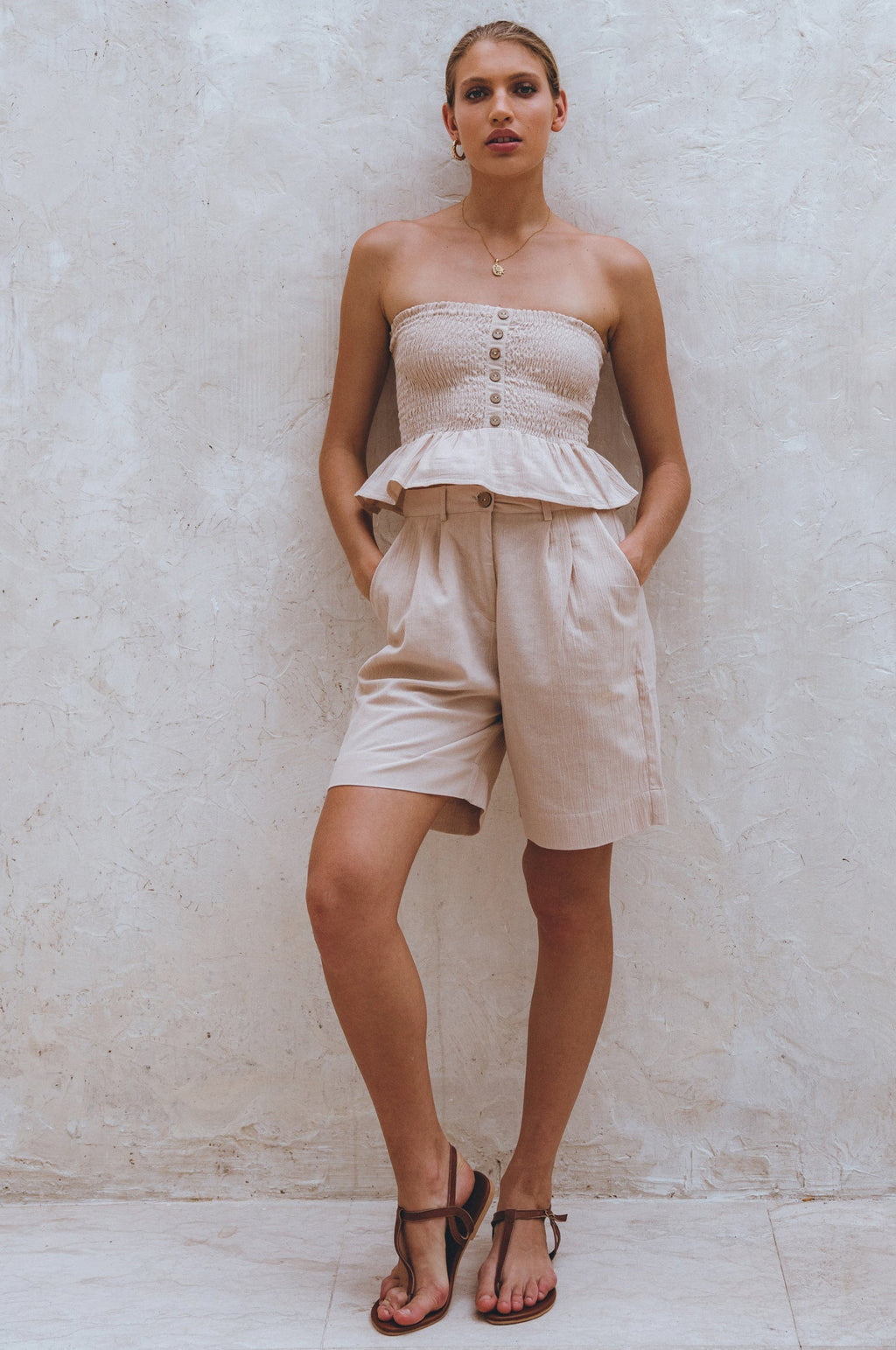 Mykonos Linen Shorts (Sale)-2