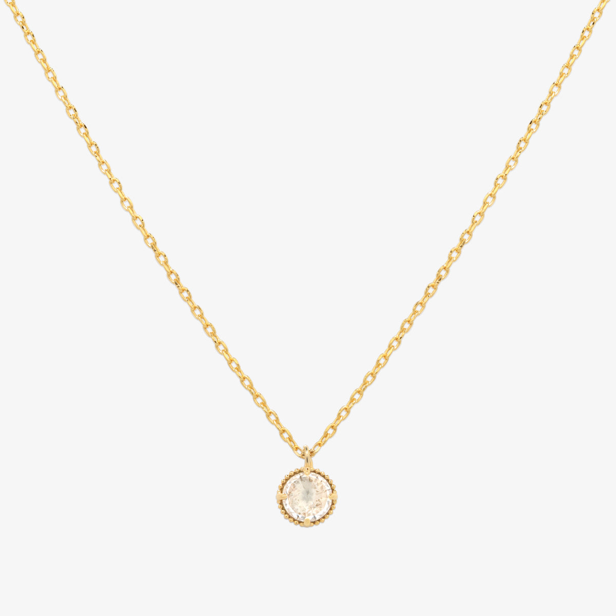 Cubic zirconia pendant necklace