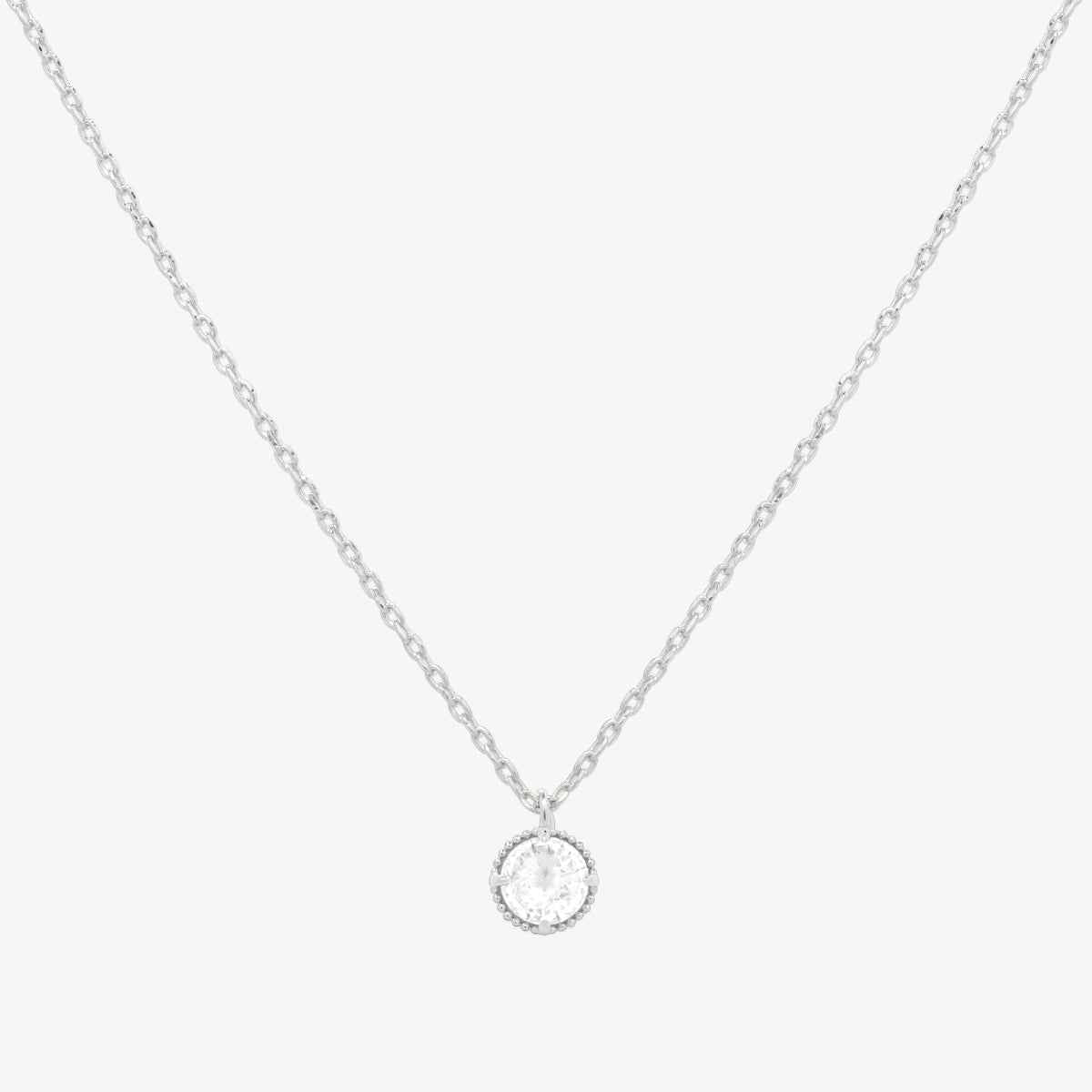 Cubic zirconia pendant necklace