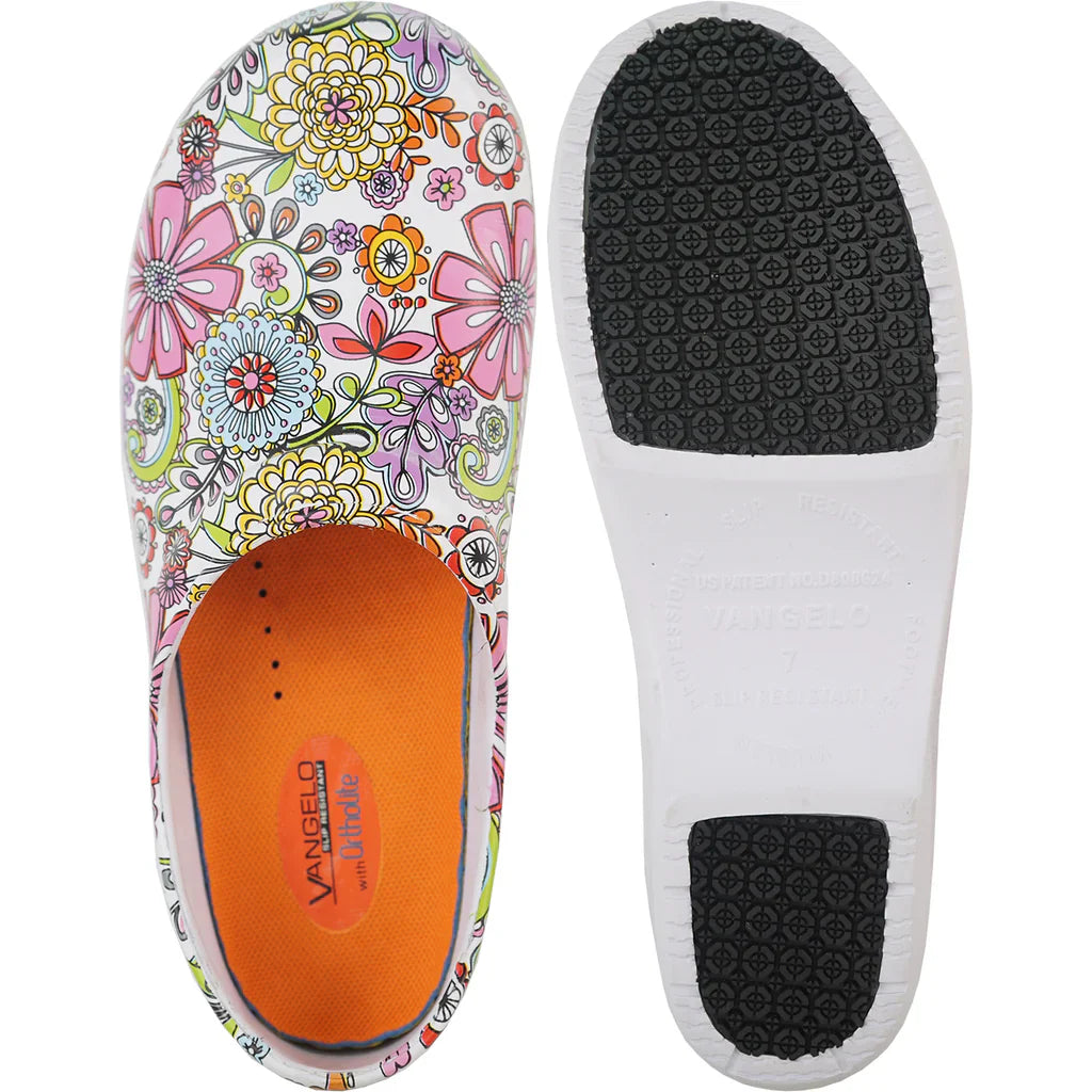VANGELO Women Slip Resistant Clog NIKO Flower-1-3