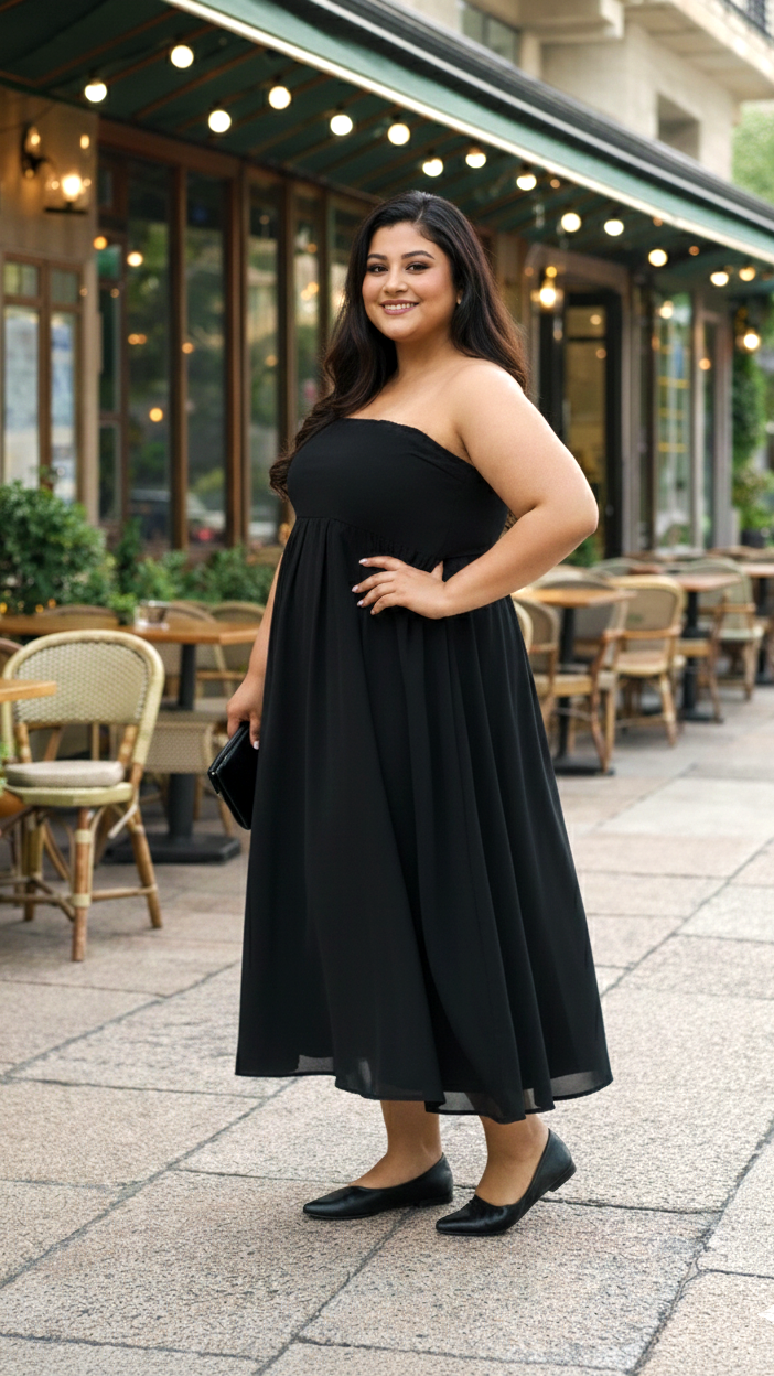 Elegant Black Tube Maxi Dress – Party & Evening Perfect-2