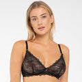 Sheer Lace Triangle Wireless Bra Samanta Nyks-0