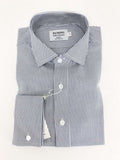 Navy Rope Stripe Slim Fit Shirt-0