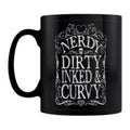 Nerdy Dirty Inked & Curvy Black Mug