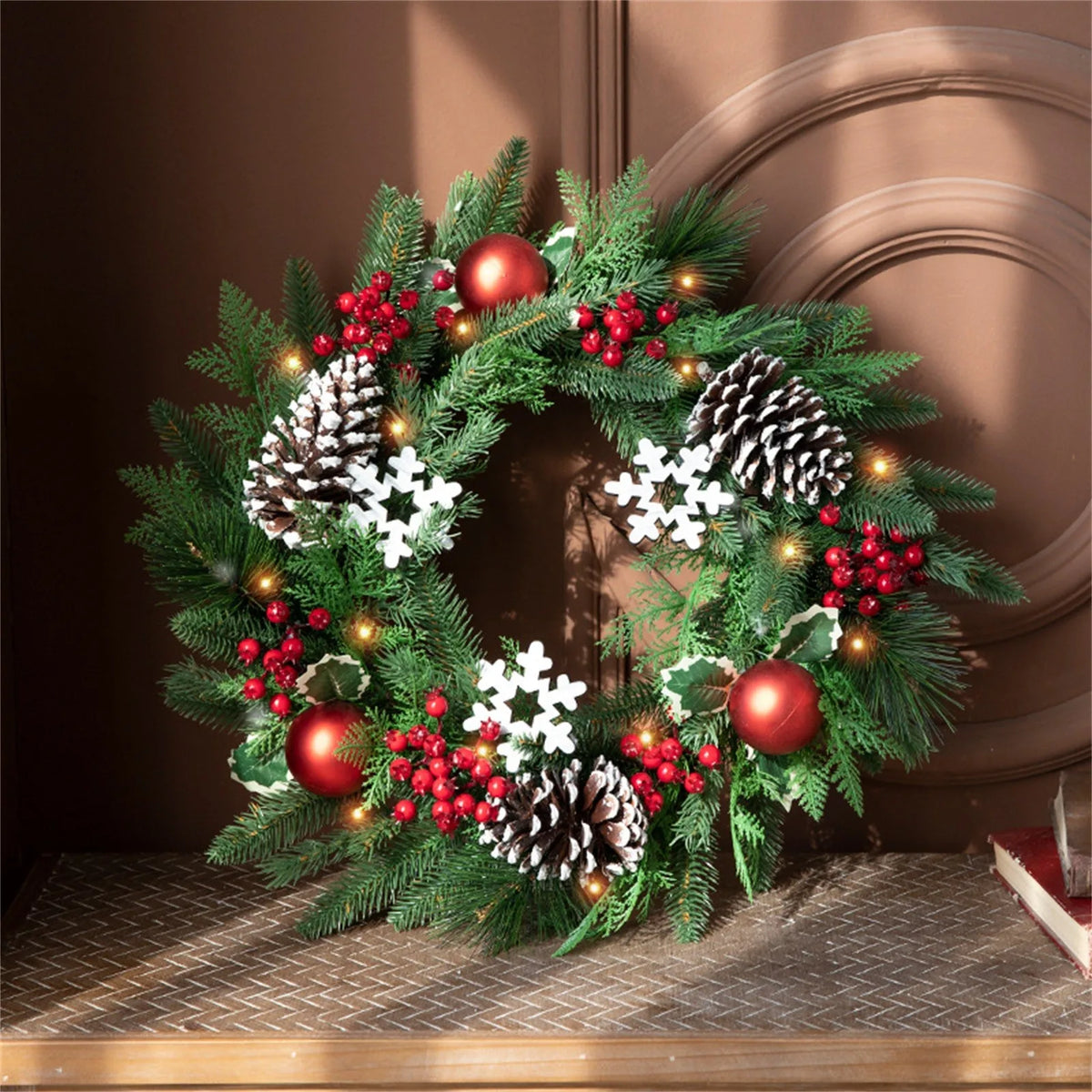Artificial Christmas Wreath Door Hanging Decor