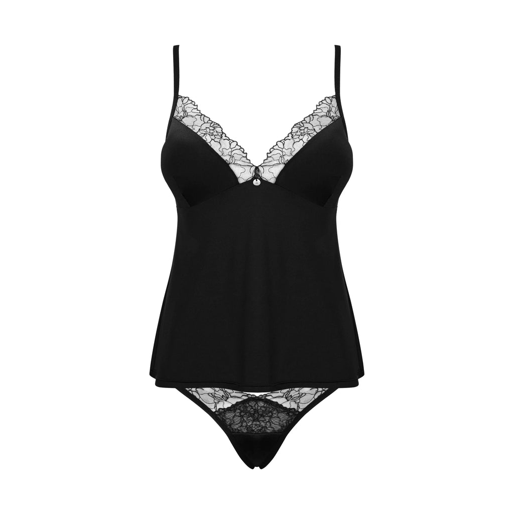 Sexy Tank Top & Thong Panty Obsessive Bella Rou-4