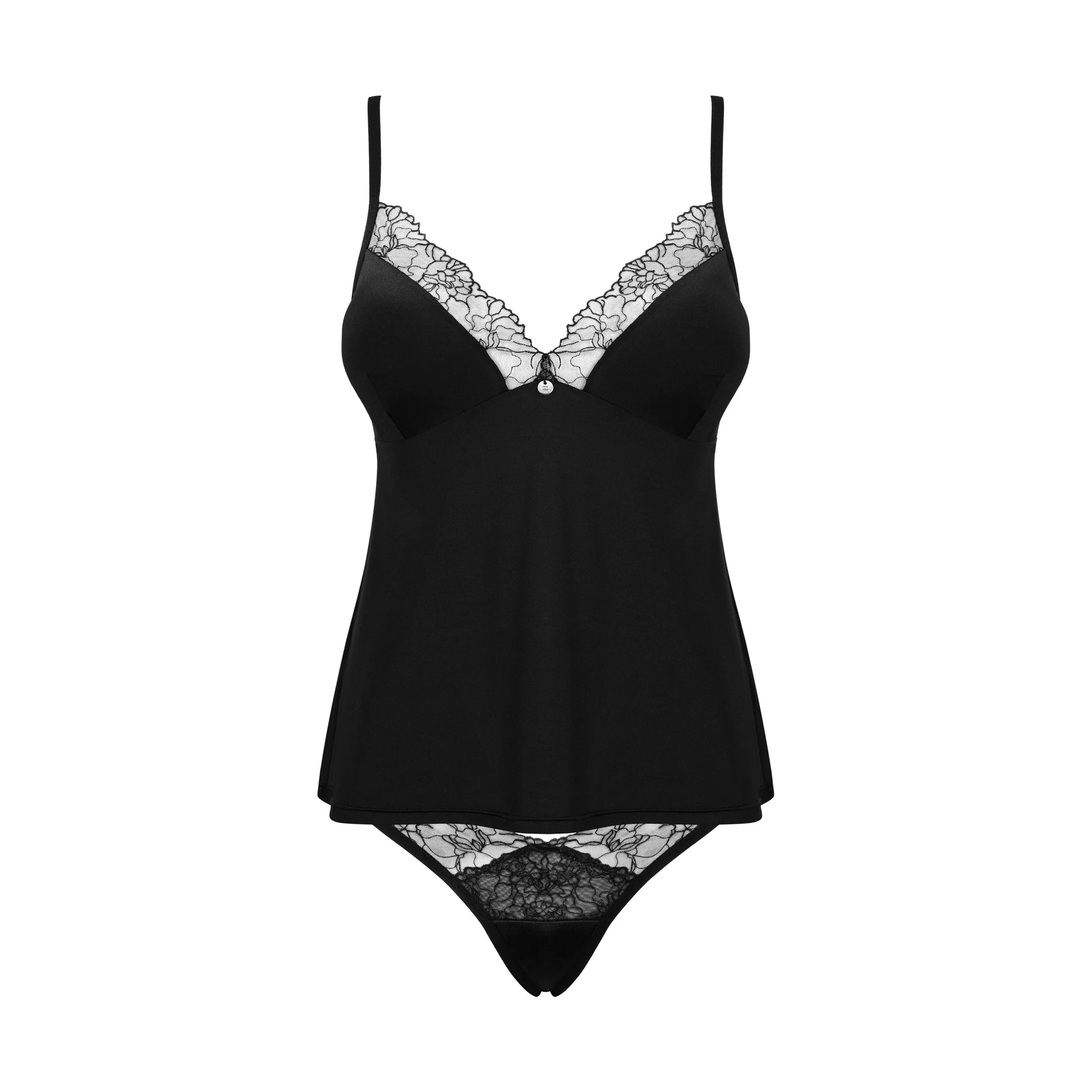 Sexy Tank Top & Thong Panty Obsessive Bella Rou-4