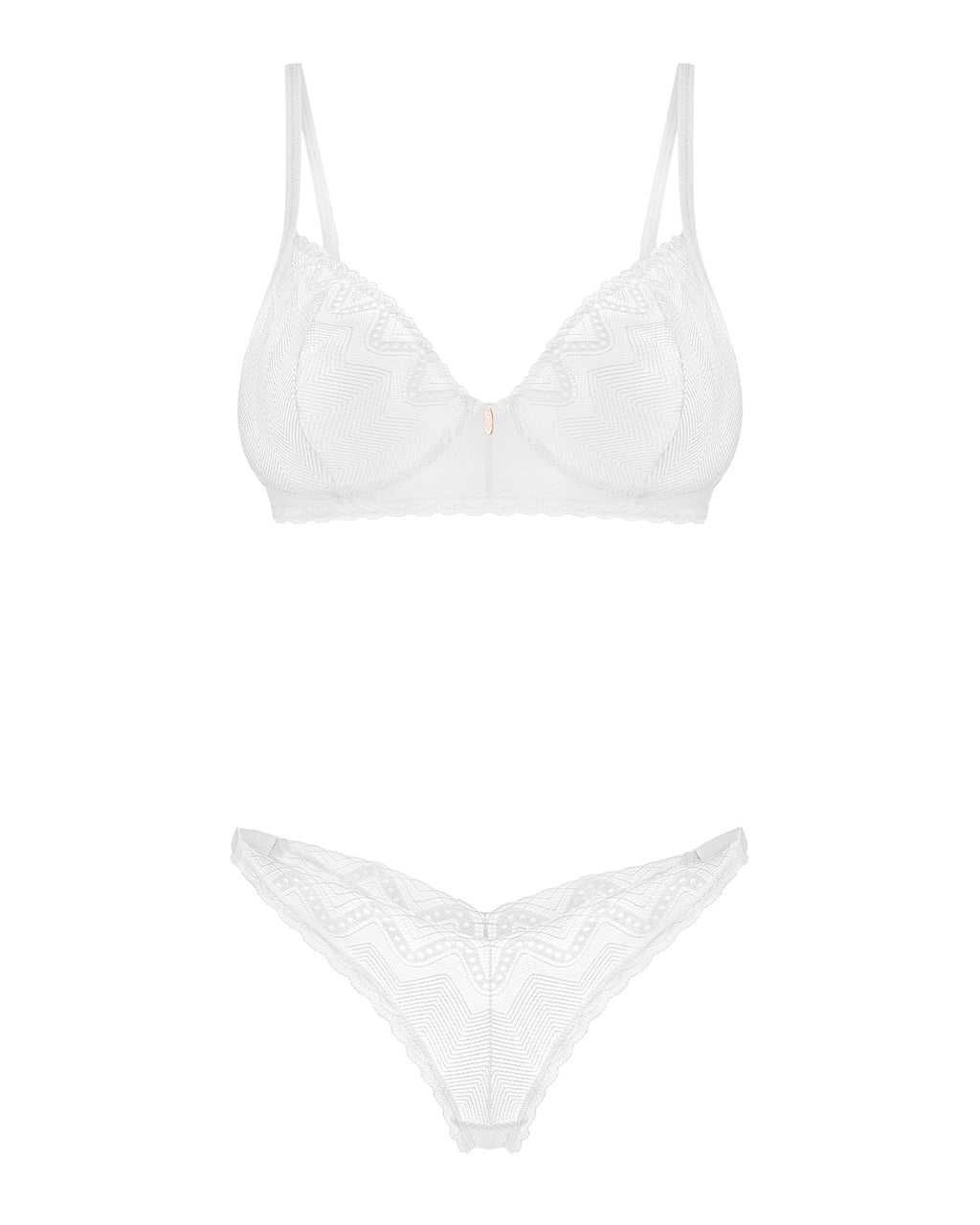 Sexy Sheer Demi Bra & Thong Panty Obsessive Alissium-3