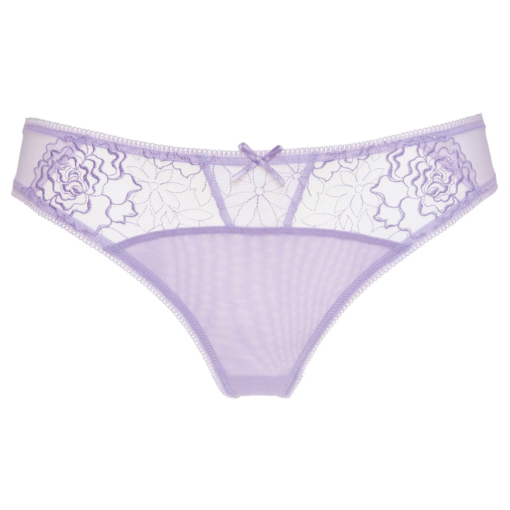 Semi Sheer Thong Panty Pamela Lavender-4