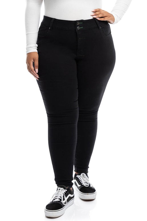 PLUS SIZE 30"  SKINNY JEAN  IN BLACK