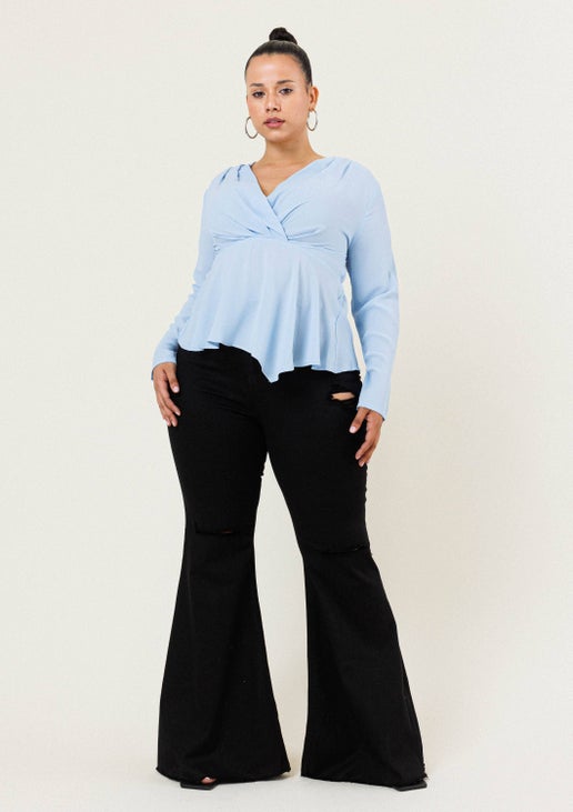 PLUS Swept Away Flare Jeans