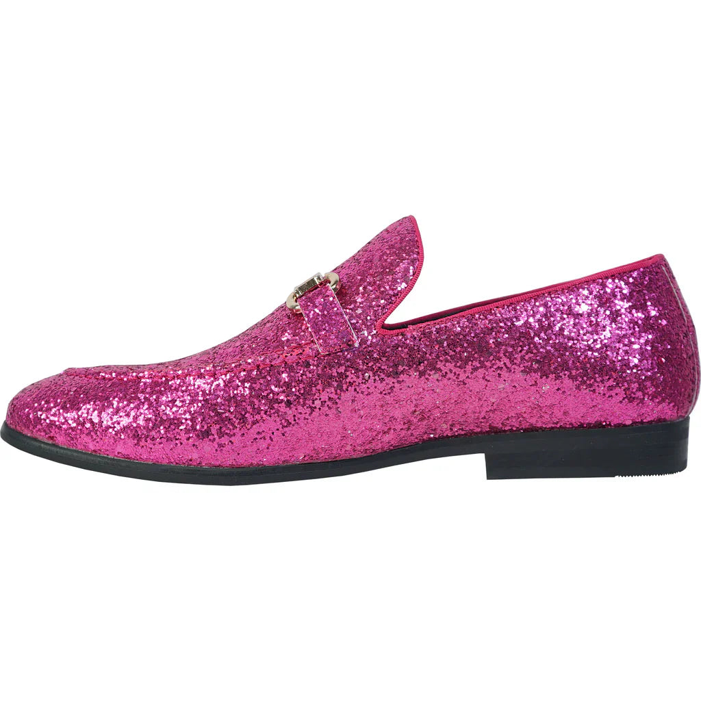 BRAVO Men Dress Shoe PROM-2 Loafer Shoe for Prom & Wedding Pink-4