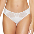 Semi Sheer Low Rise Bikini Panty Gorteks Pamela White-0