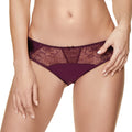 Semi Sheer Low Rise Bikini Panty Pamela Aubergine-0