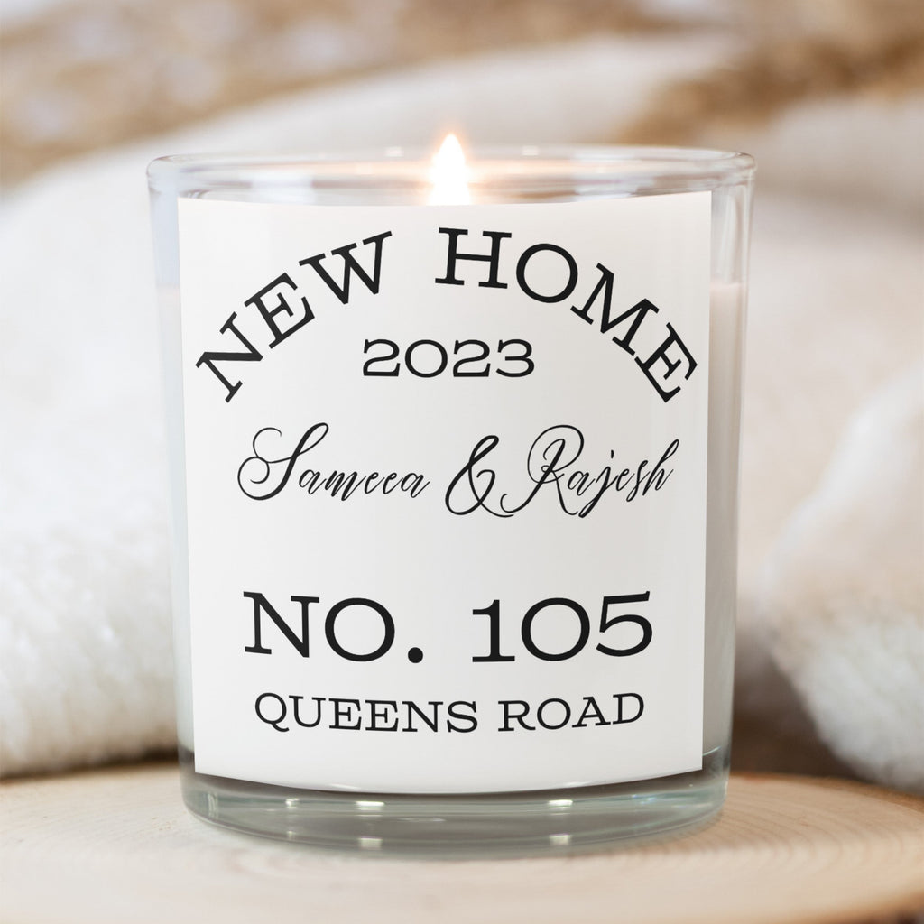 Personalised New Home Candle Gift Set | Keepsake for Couples, Friends