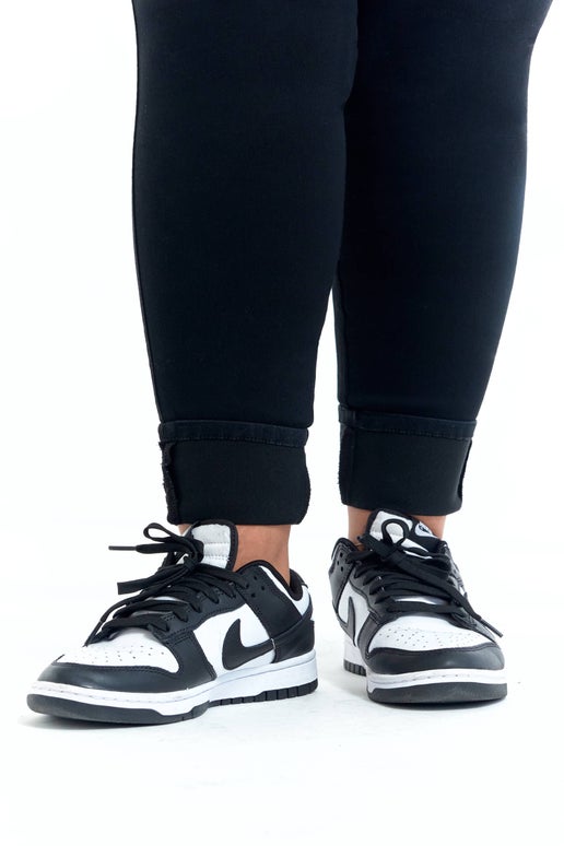 Plus Size Roll Cuff Jean in Black